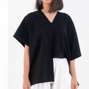 Asymmetrical Black Dress